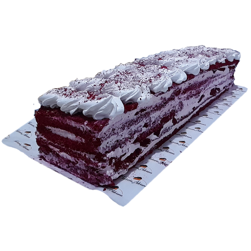 Bolo Reto Veludo Vermelho